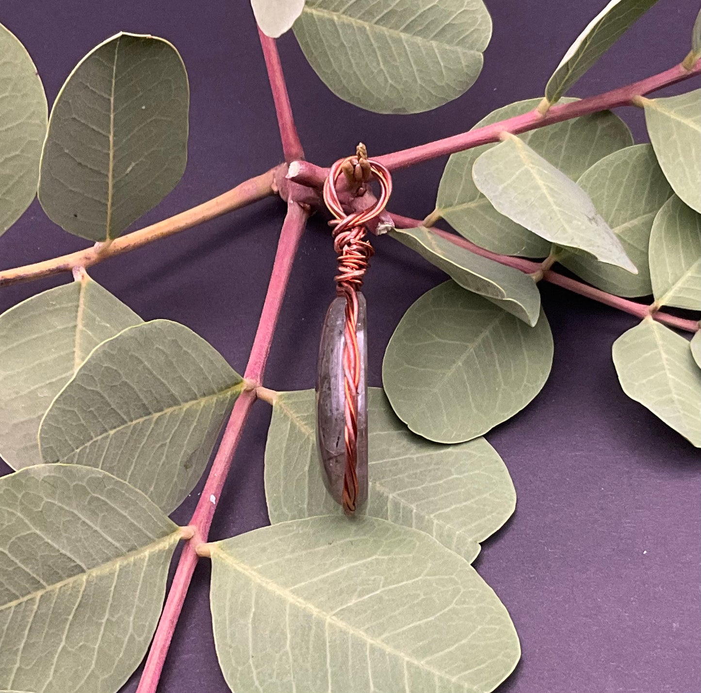 Labradorite Pendant #07 Wire Wrapped