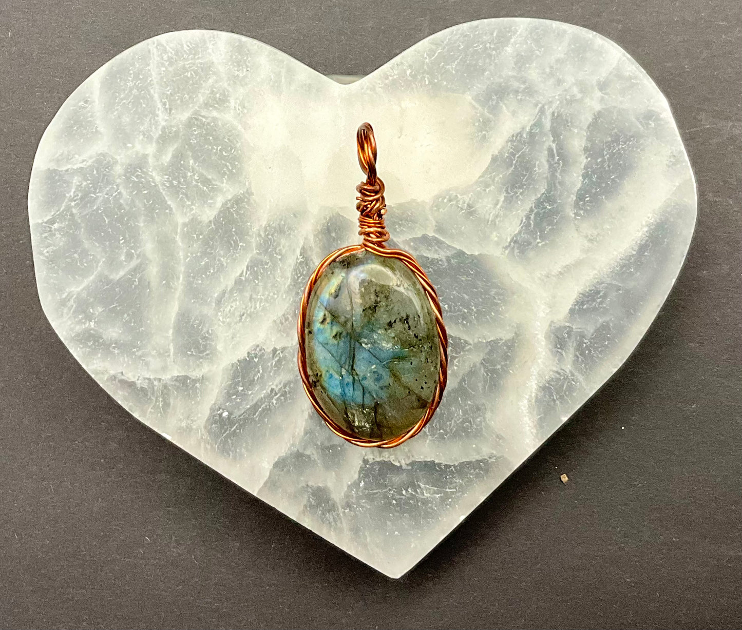 Labradorite Pendant #07 Wire Wrapped