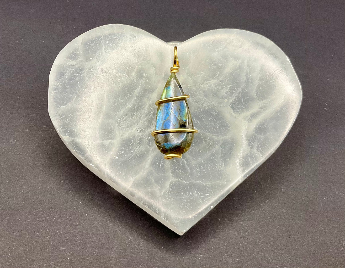 Labradorite Pendant #15 Wire Wrapped