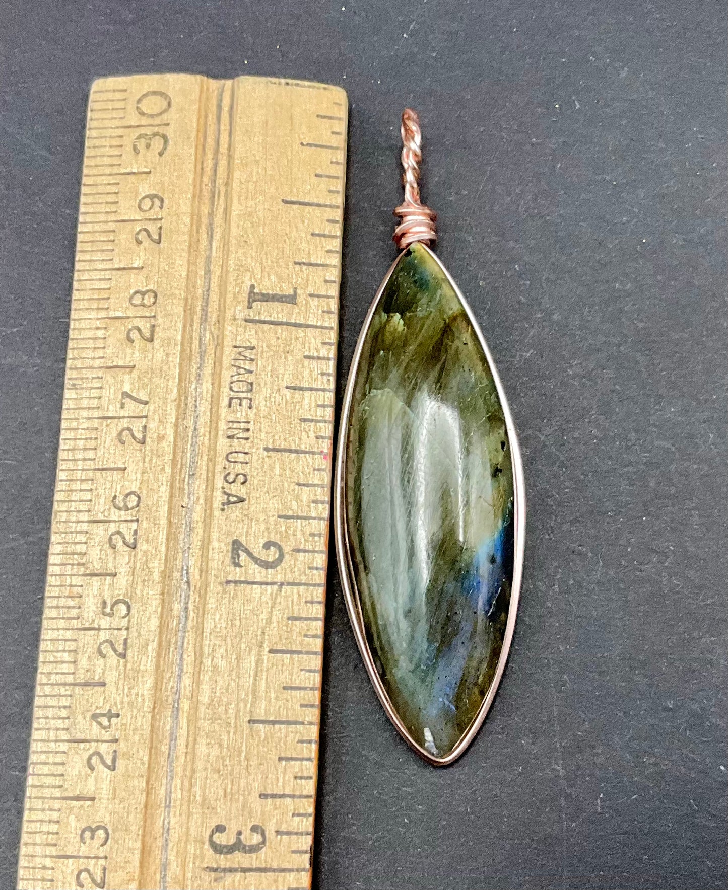 Labradorite Pendant #08 Wire Wrapped