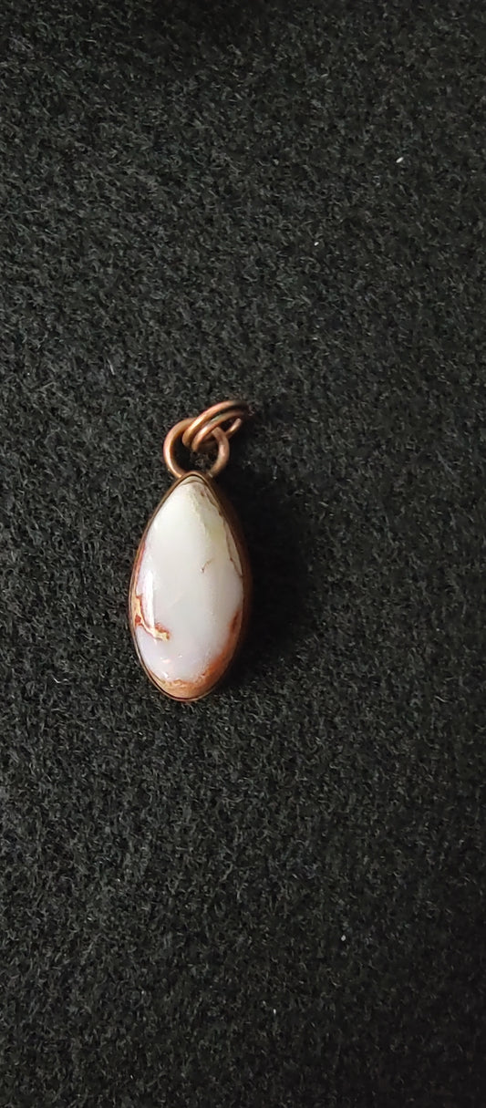 Opal Pendant #49 white drop