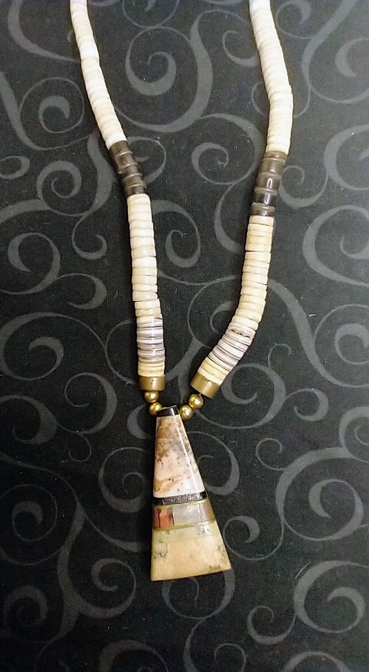 Stone Inlay Necklace