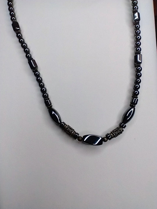 Hematite Bead Necklace