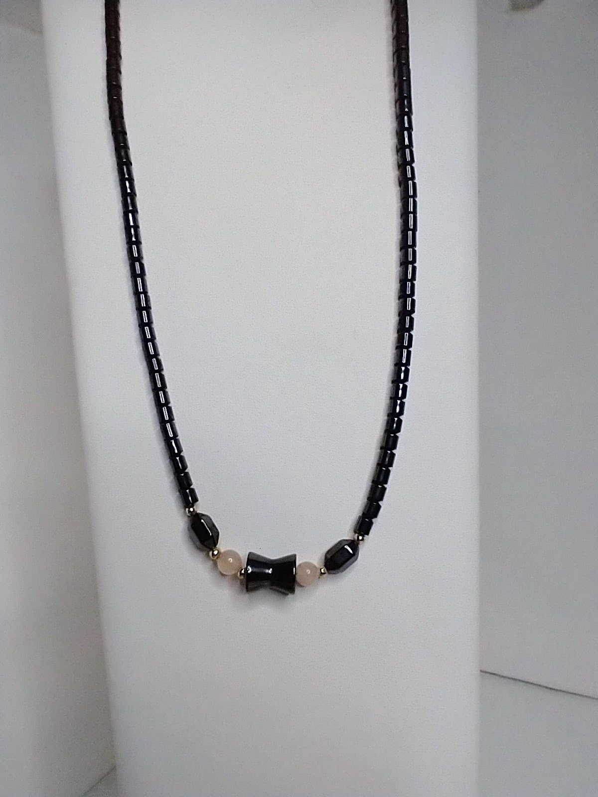 Hematite & Rose Quartz Necklace