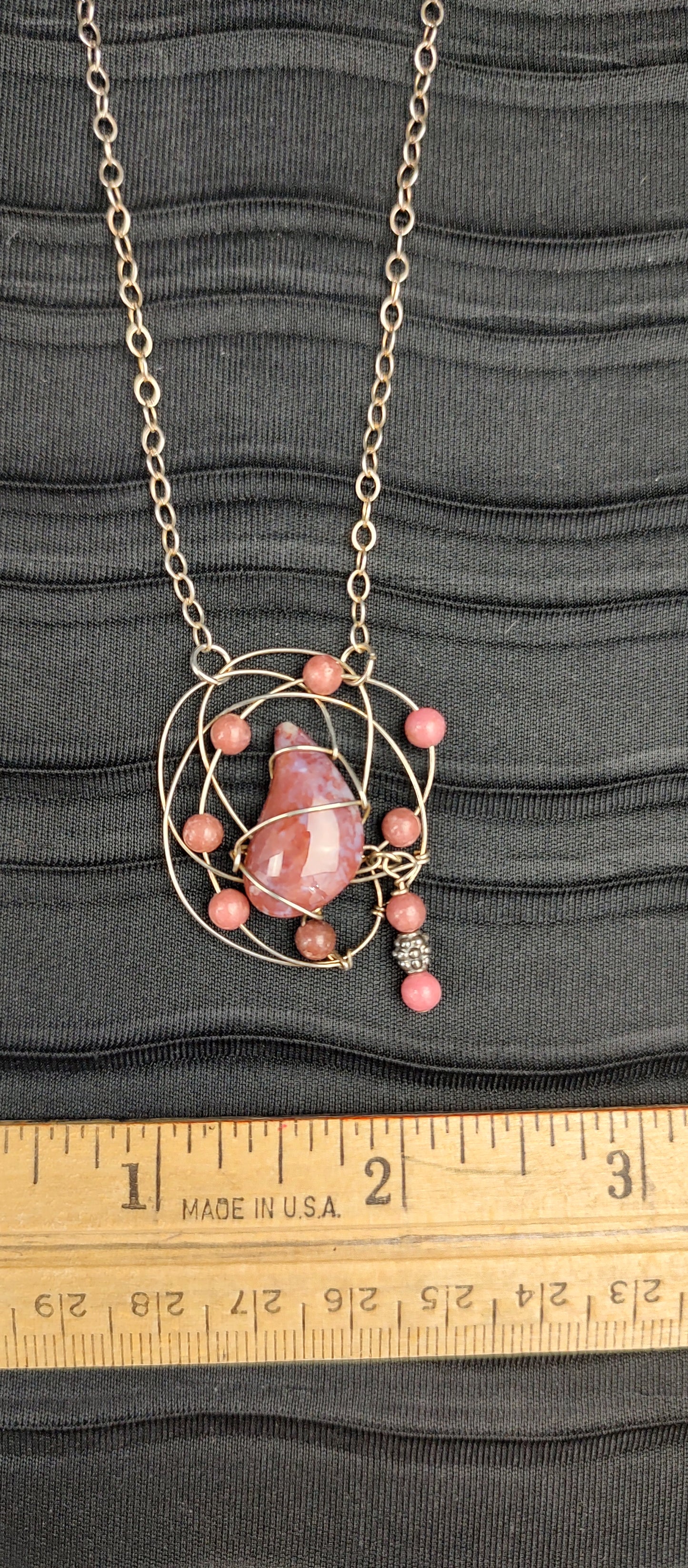 Rhodonite Orbit drop