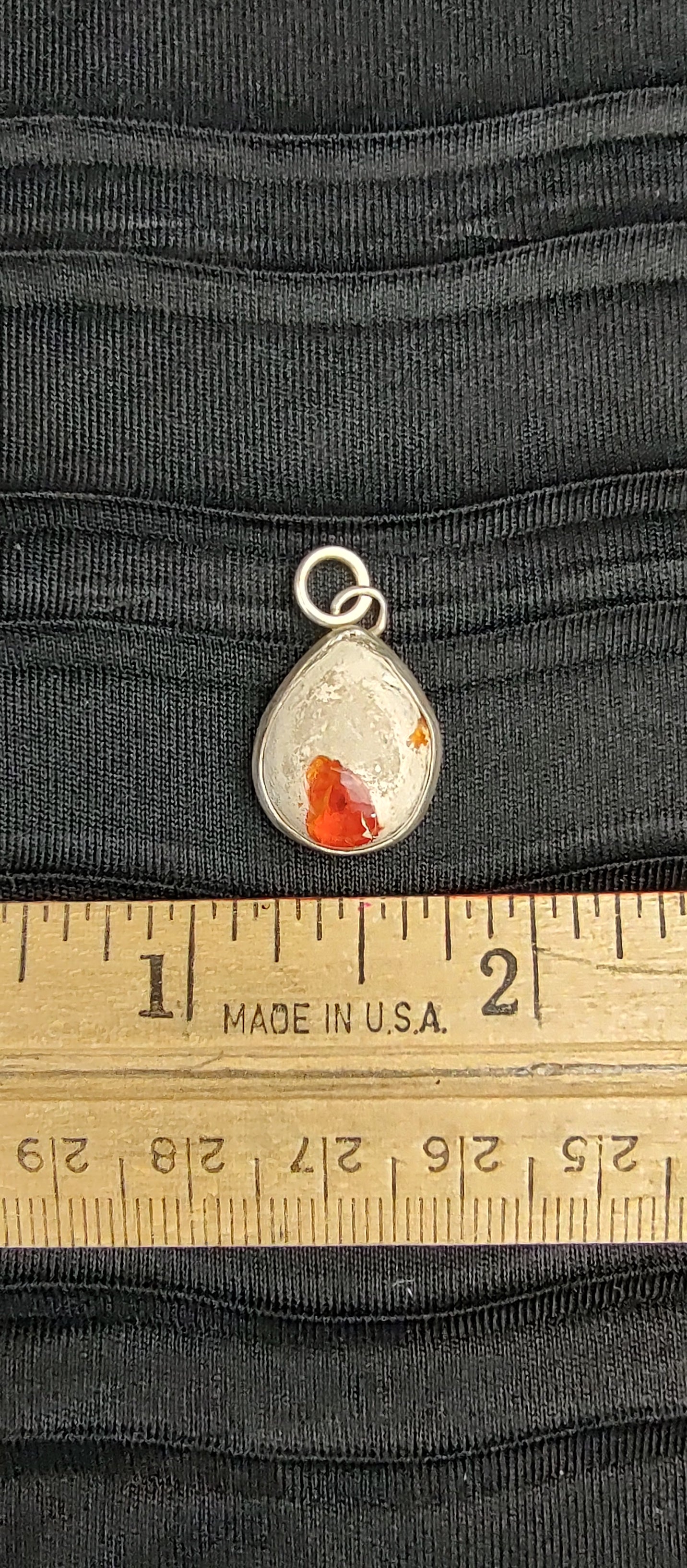 Opal Pendant #04 Orange Drop