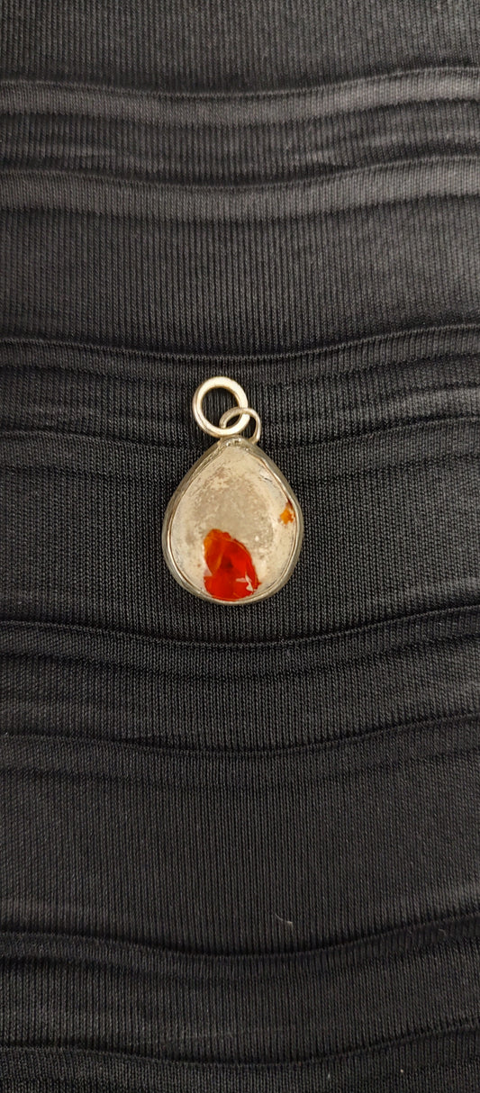 Opal Pendant #04 Orange Drop