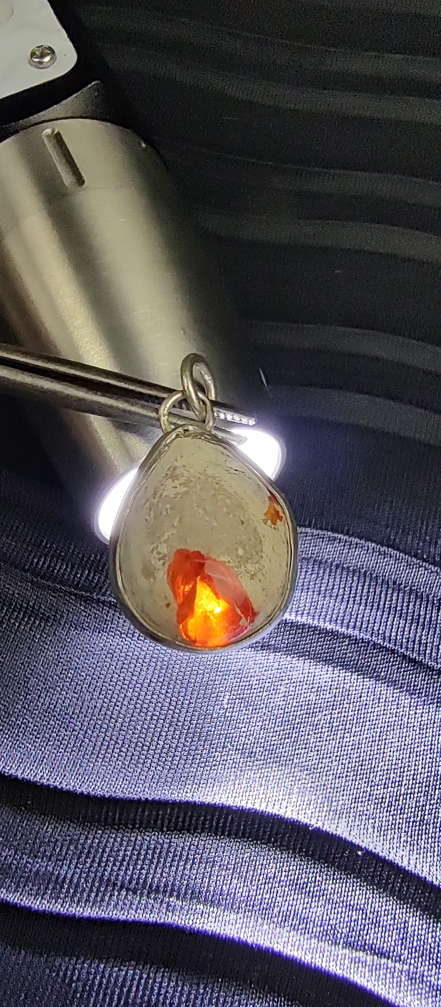Opal Pendant #04 Orange Drop