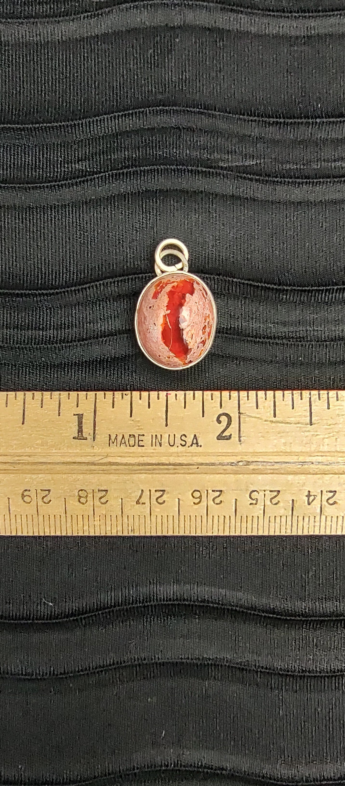 Opal Pendant #06 Red Streak