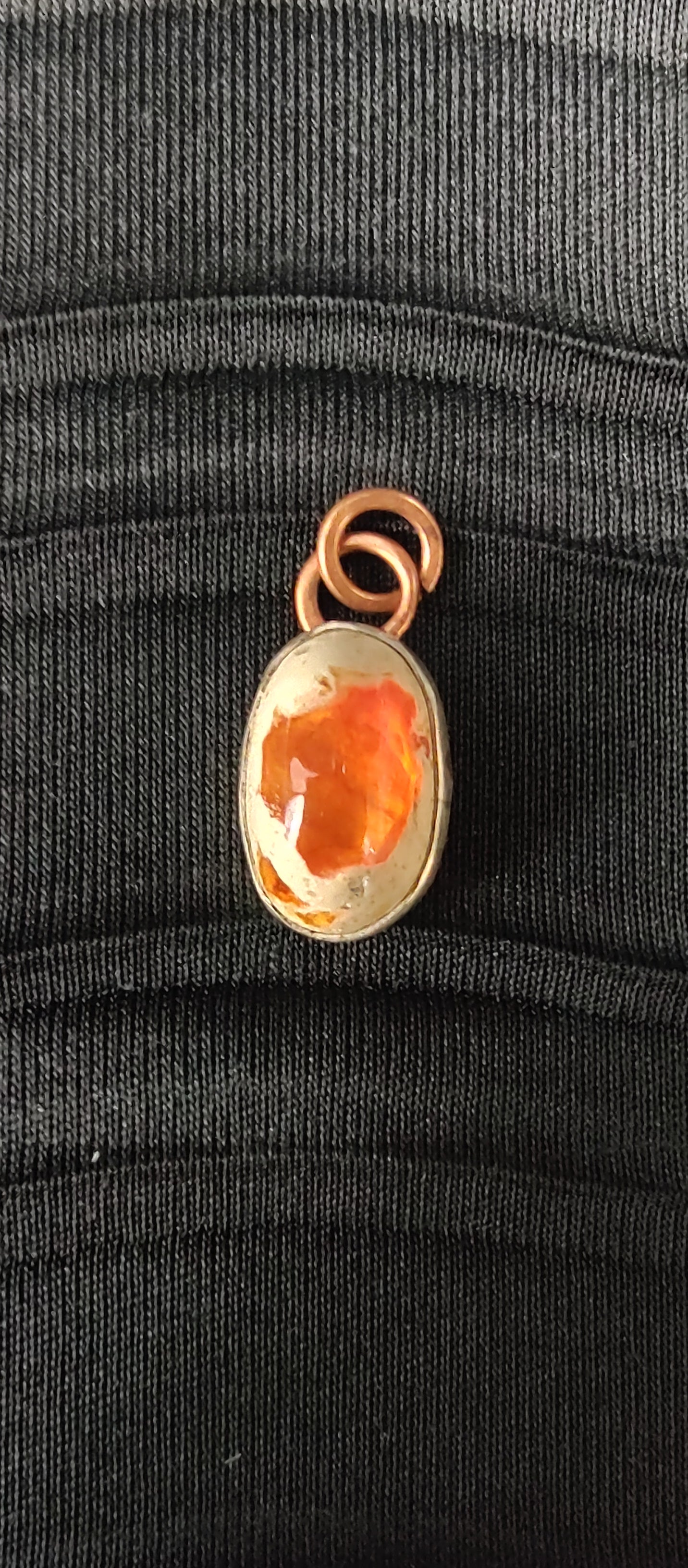 Opal Pendant #07 Orange Jelly