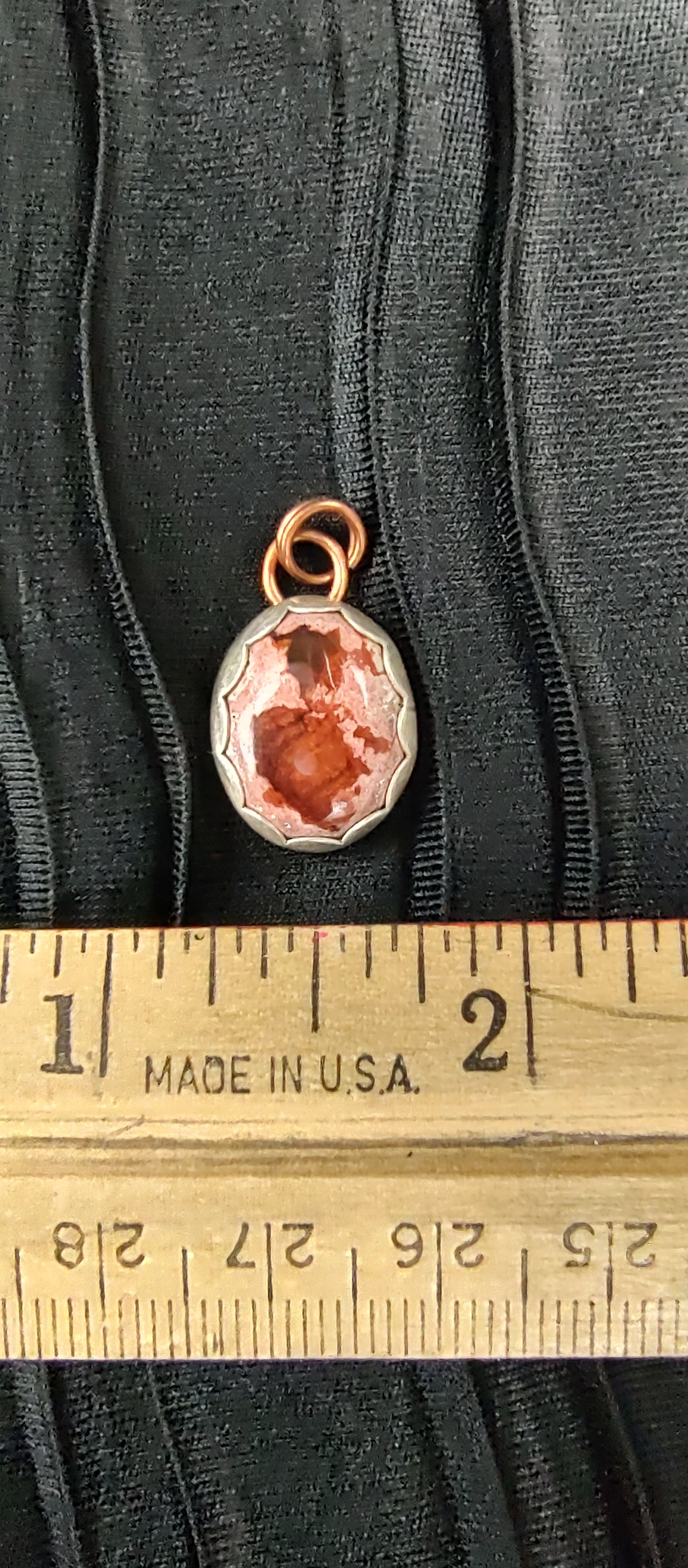 Opal Pendant #09 Red Oval