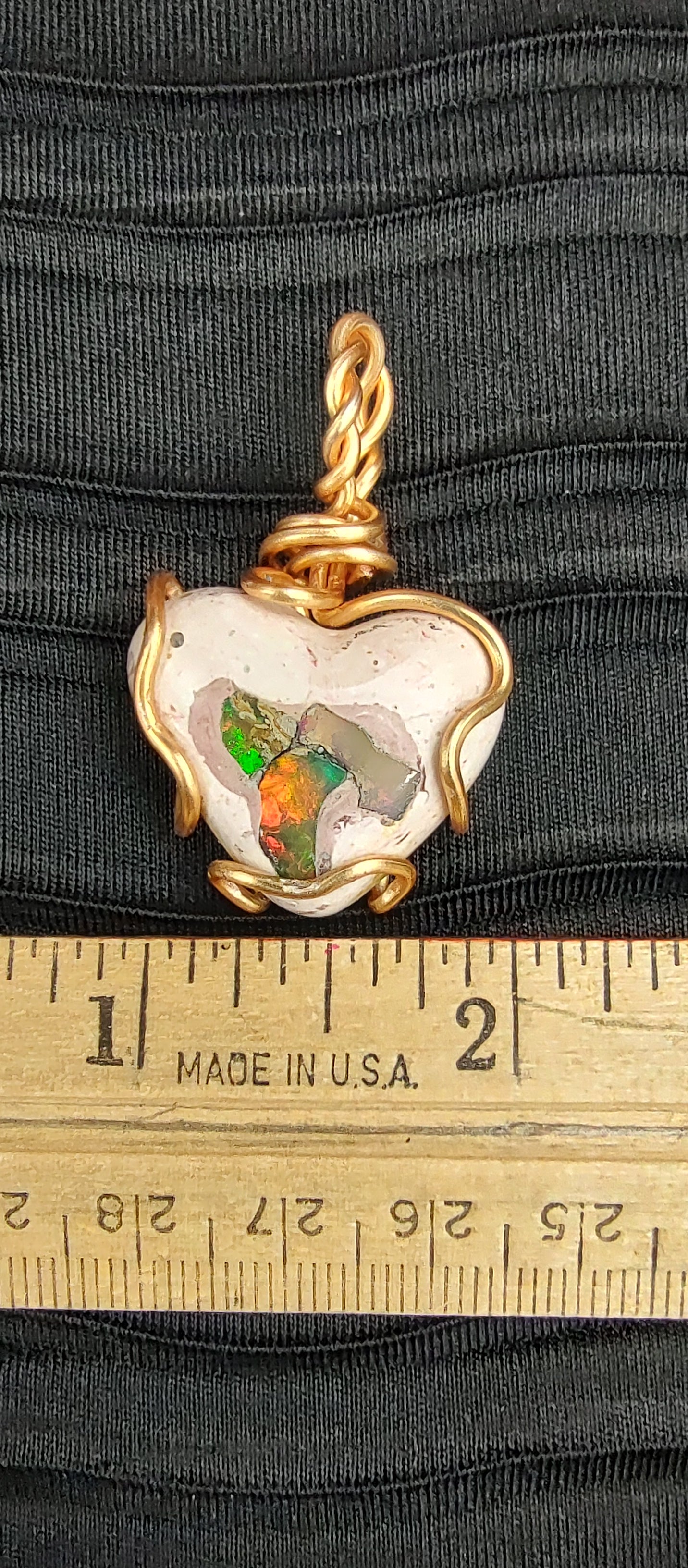 Opal Pendant #12 Heart