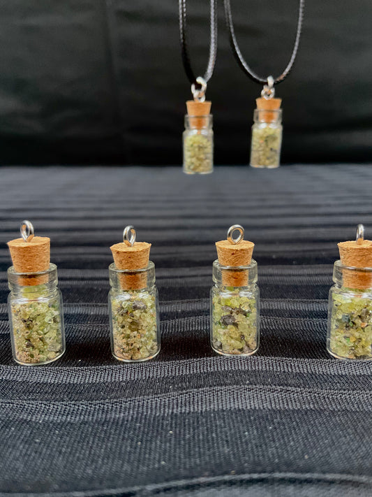 Peridot Vial Pendant