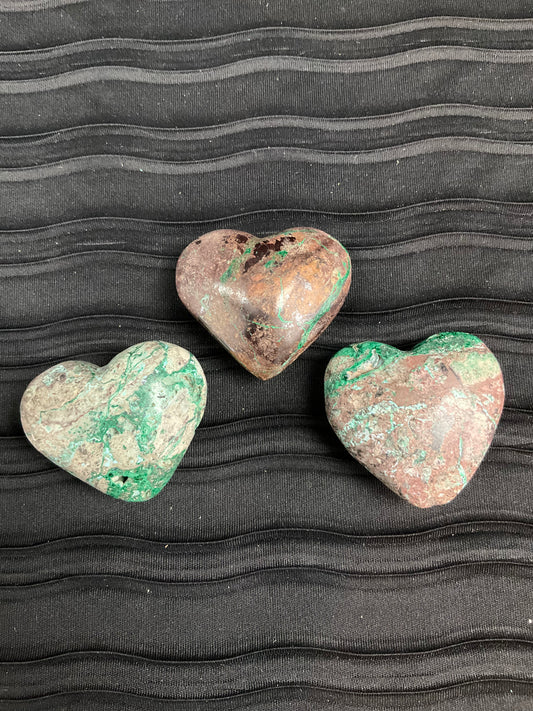 Chrysocolla Cozco Hearts