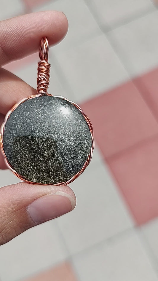 Obsidian Pendant #02