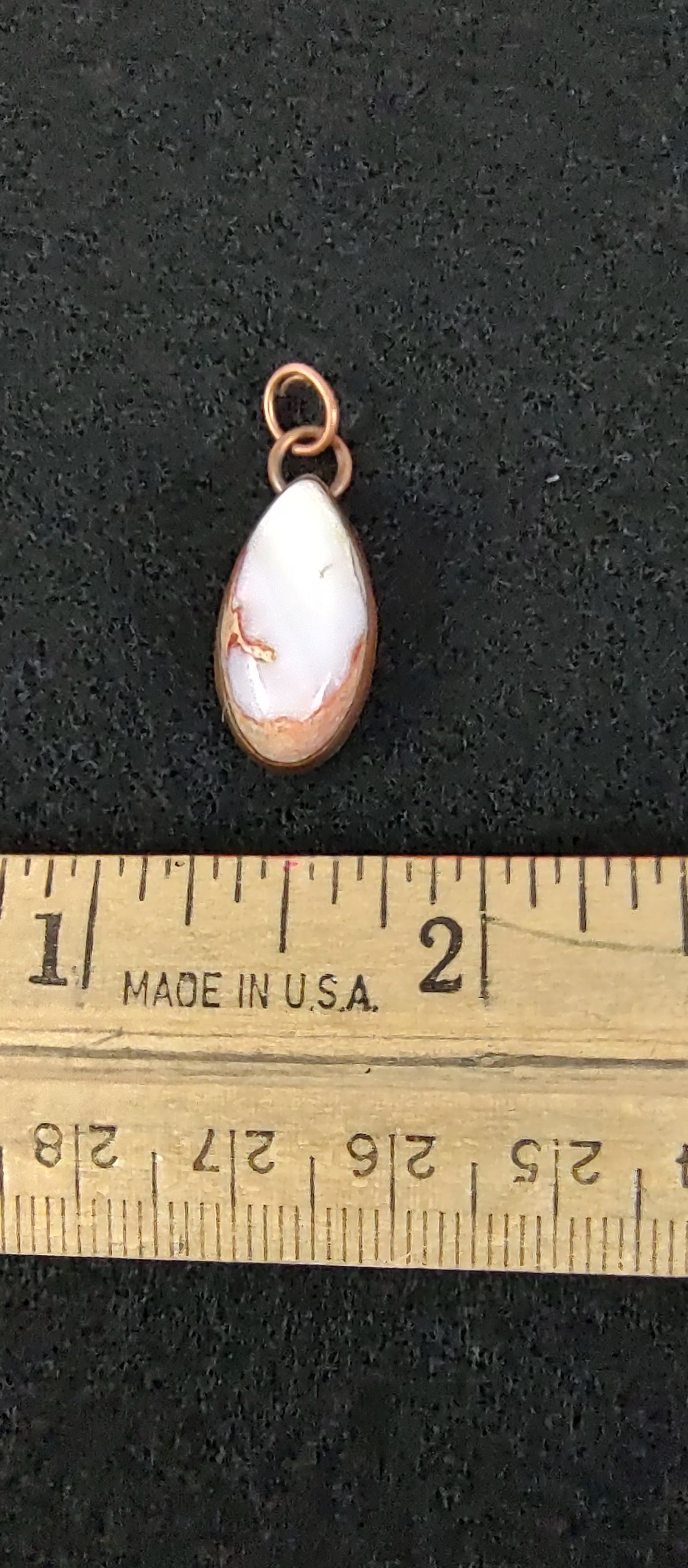 Opal Pendant #49 white drop