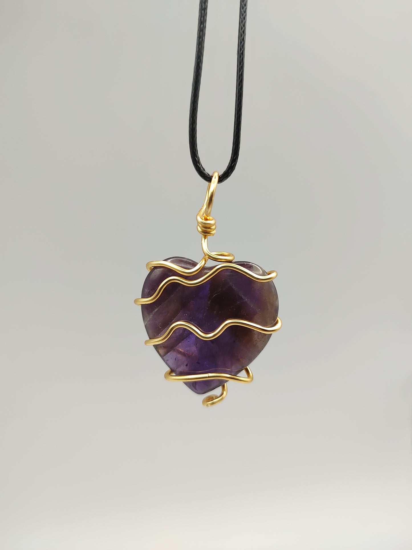 Amethyst Pendant Heart